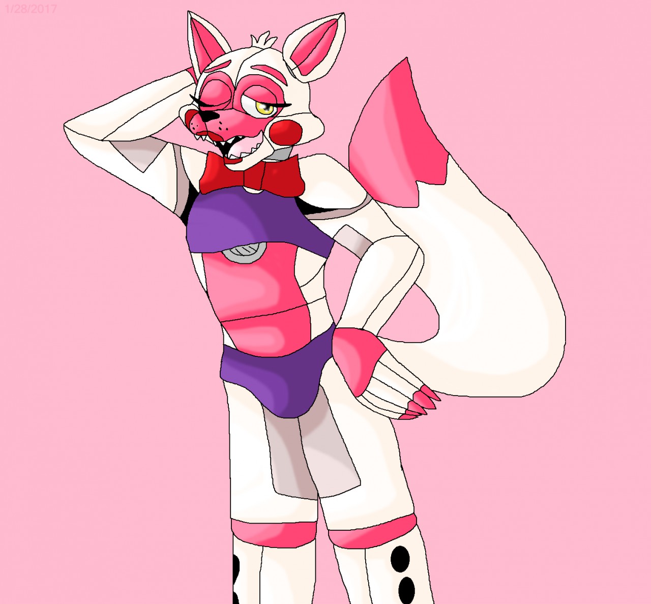 Summer outfit Mangle / Funtime Foxy by mojo1985 -- Fur Affinity.